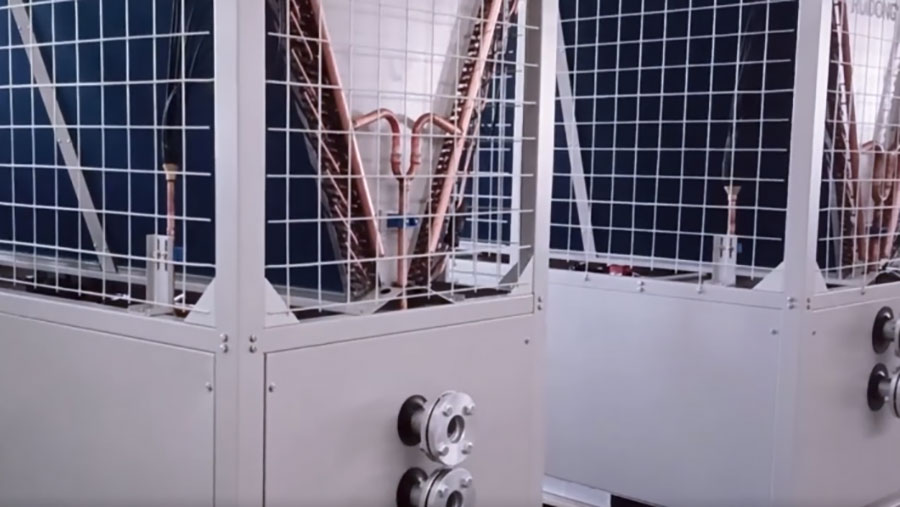 Chiller scroll enfriado por aire y bomba de calor, 60 kW