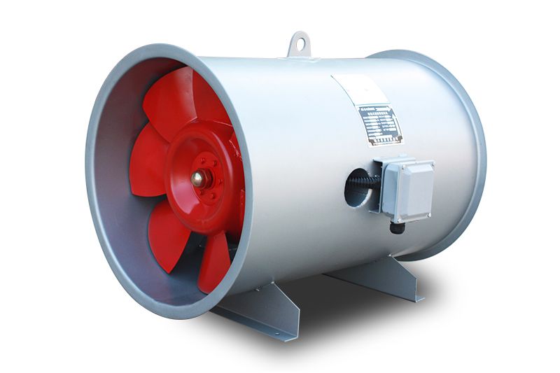 Ventilador axial montado en tubo industrial